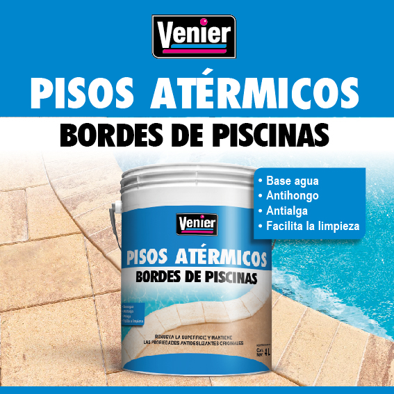 Pisos Atérmicos Bordes de Piscinas