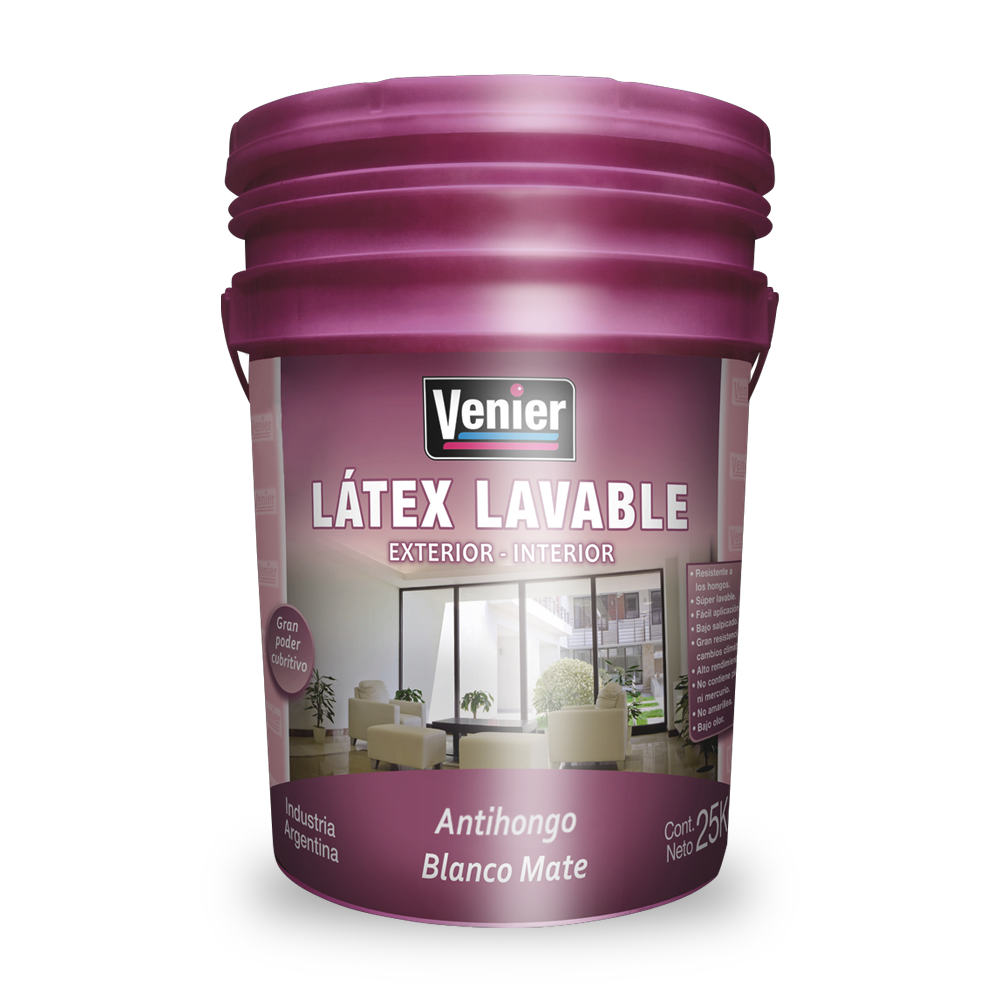 LÁTEX LAVABLE INTERIOR EXTERIOR